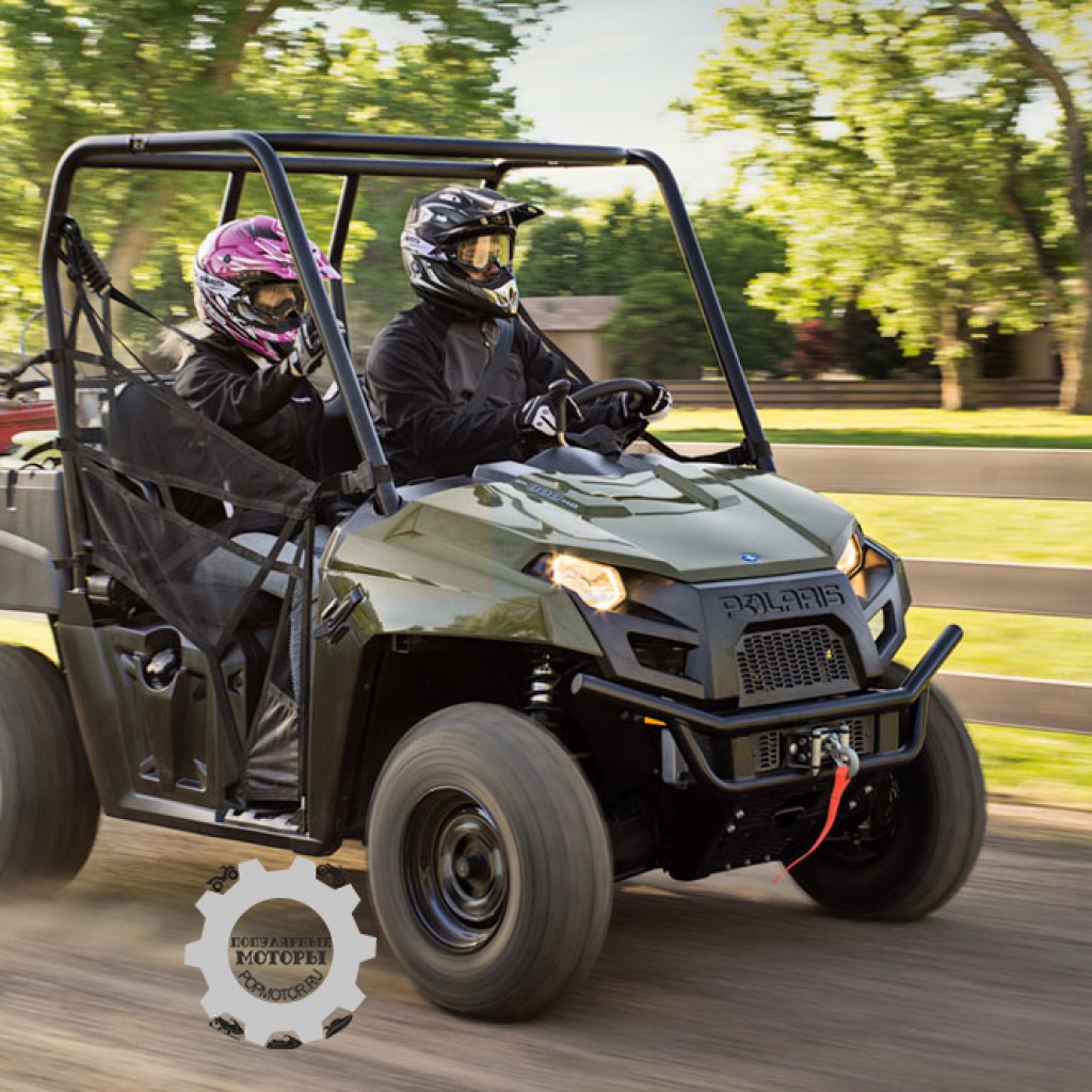 Фото модельного ряда ATV и UTV Polaris 2013 года - Polaris Ranger 800 EFI Midsize 2013 на скорости