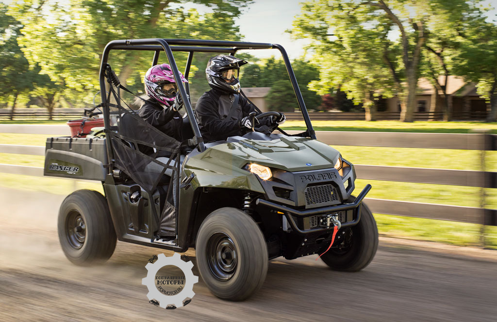 Фото модельного ряда ATV и UTV Polaris 2013 года — Polaris Ranger 800 EFI Midsize 2013 на скорости