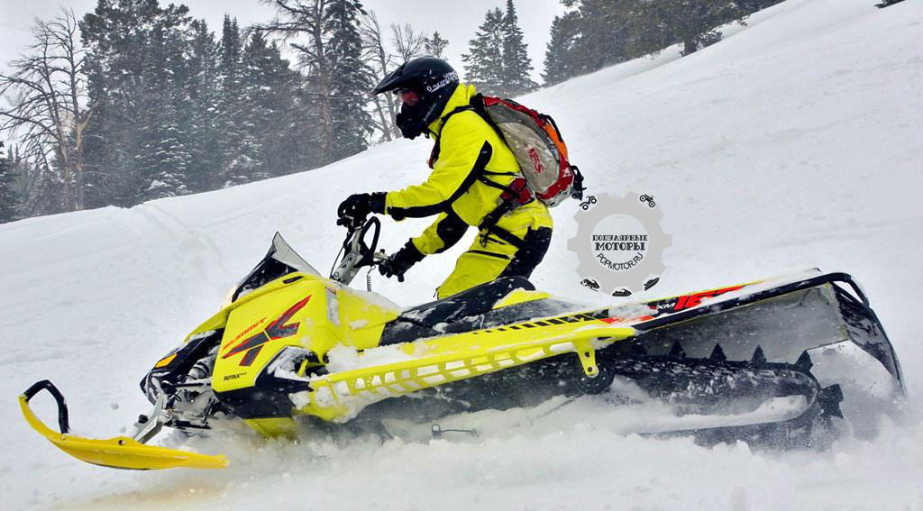 Фото снегохода Ski-Doo 800 Summit X 174 T3 2015 в профиль