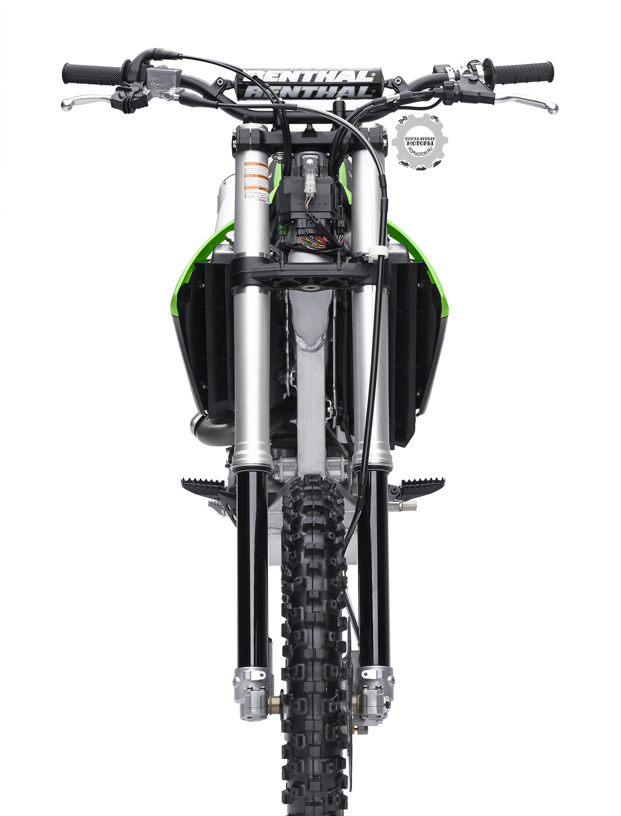 Фото мотоцикла Kawasaki KX450F 2015 вид спереди — фото анонса мотоциклов Kawasaki KX450F и KX250F 2015