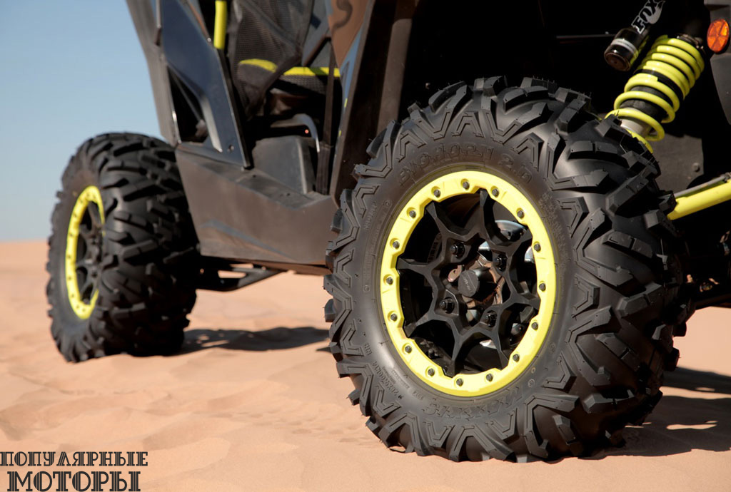 BRP «обули» колёса с бэдлоками в 28-дюймовые шины Maxxis Bighorn 2.0.