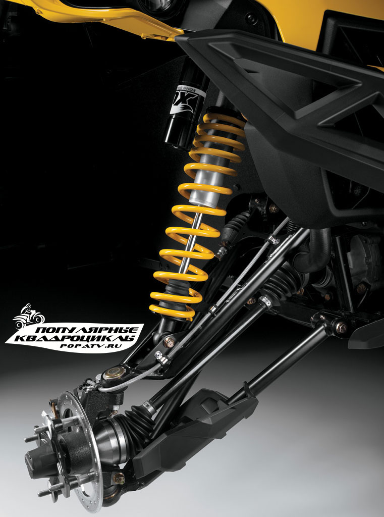 Фото квадроцикла Can-Am Maverick MAX X rs 2014 передние амортизаторы