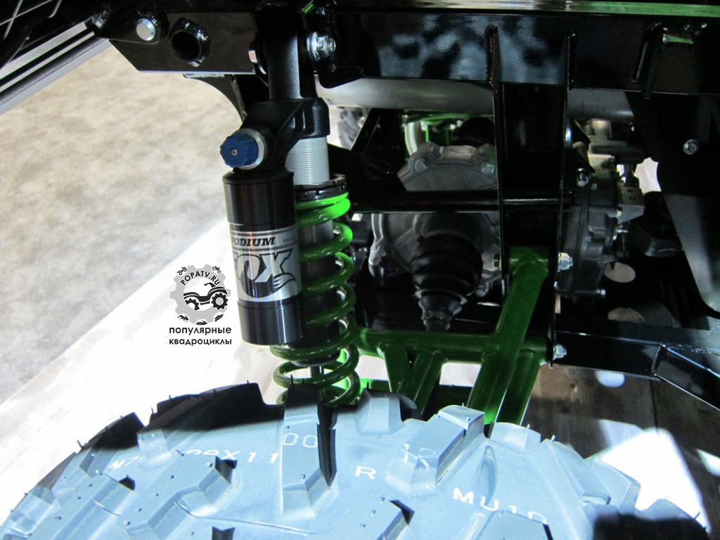 Фото первых впечатлении от мотовездехода Kawasaki Teryx 2014 — задние амортизаторы