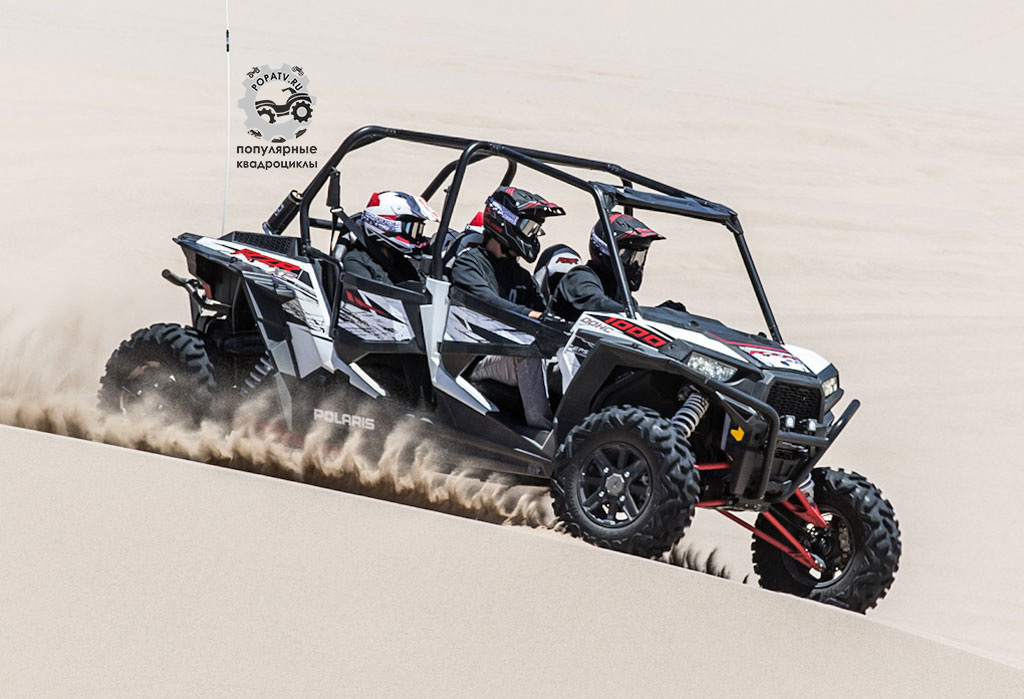 Фото квадроцикла Polaris RZR XP 4 1000 2014 по песчанным холмам