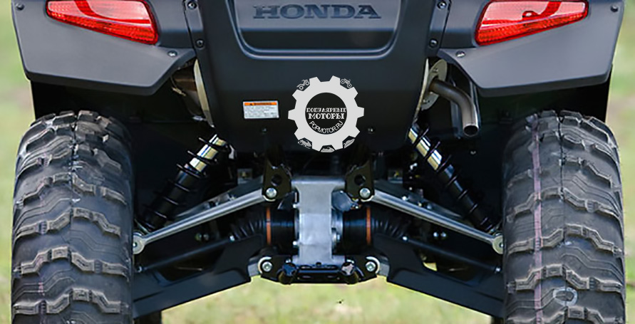 Фото новаторств Honda в индустрии мотовездеходов и квадроциклов - независимая задняя подвеска