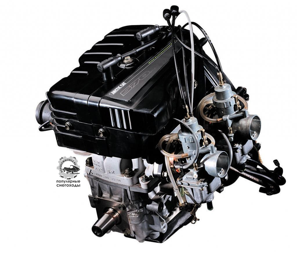 2-тактные 2-цилиндровые двигатели с воздушным охлаждением, как этот мотор от Suzuki с Arctic Cat F570, будут заменены в ближайшие годы.