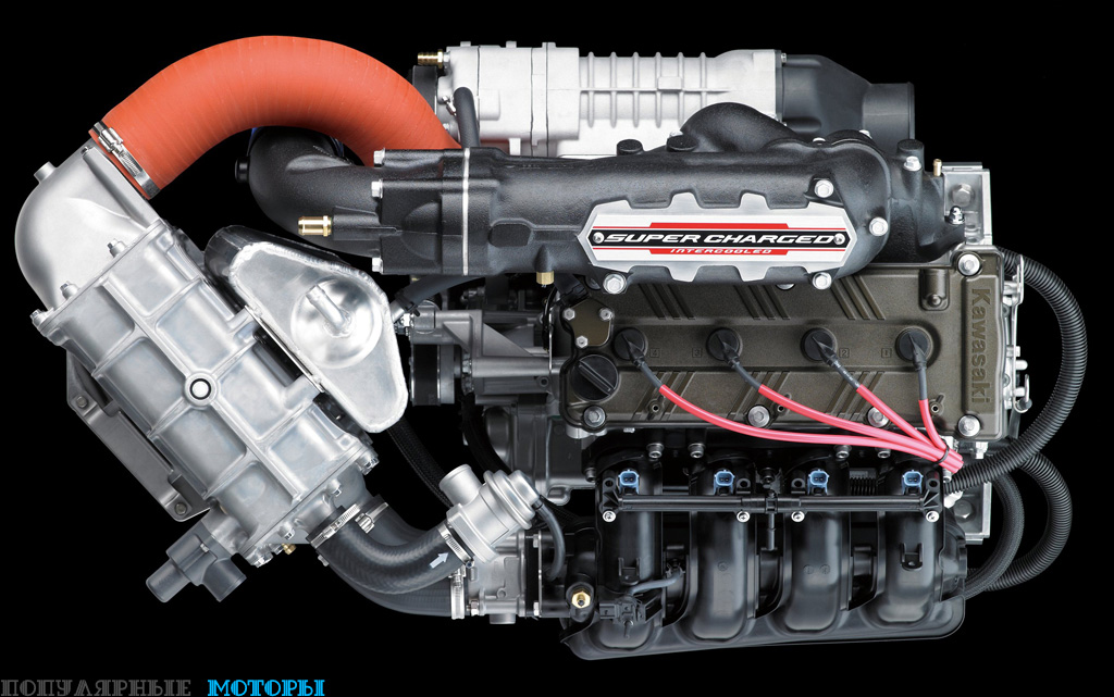 Двигатель Kawasaki объёмом 1498 кубических сантиметров выдаёт 310 лошадиных сил — один из лидирующих показателей в индустрии.